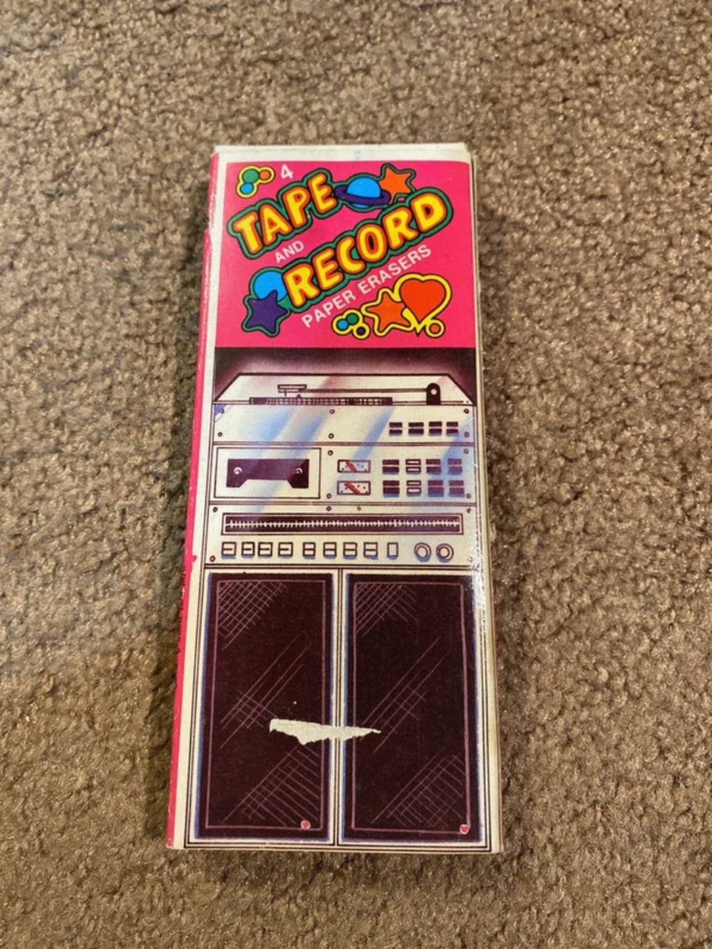 Vintage Tapes and Records erasers